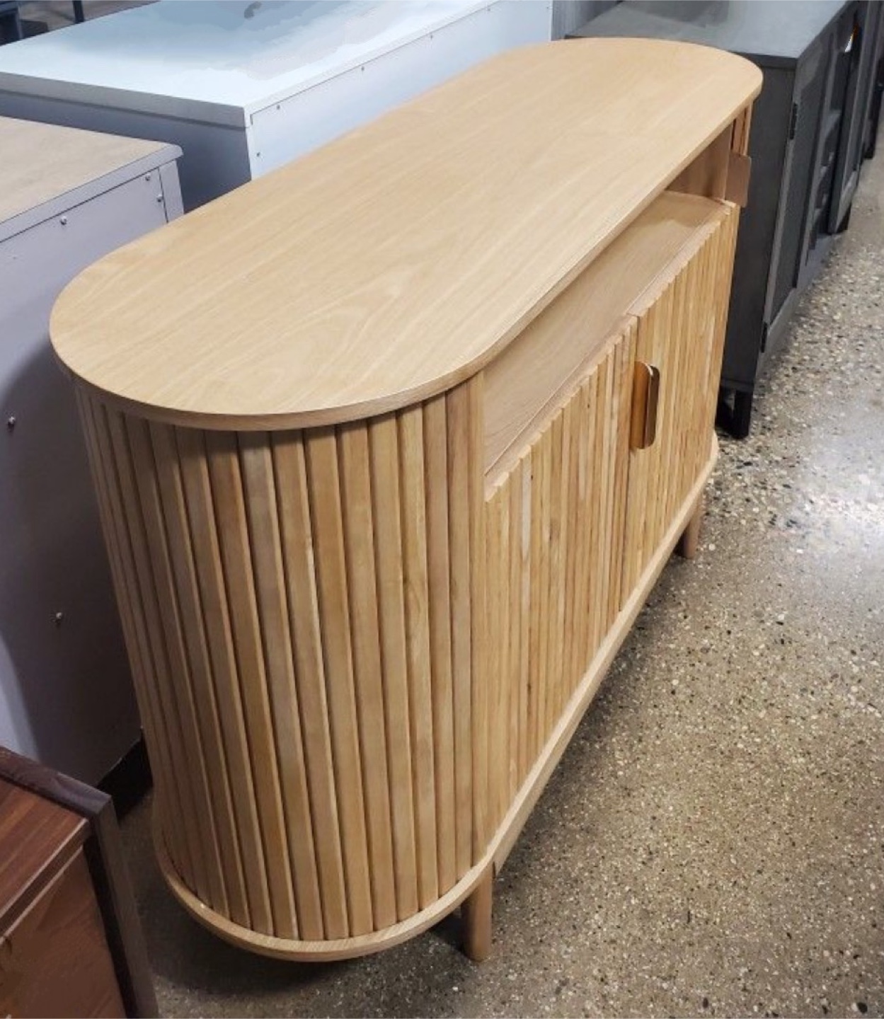 New Mid Century Modern Buffet Sideboard Entryway Storage Table - photo 3