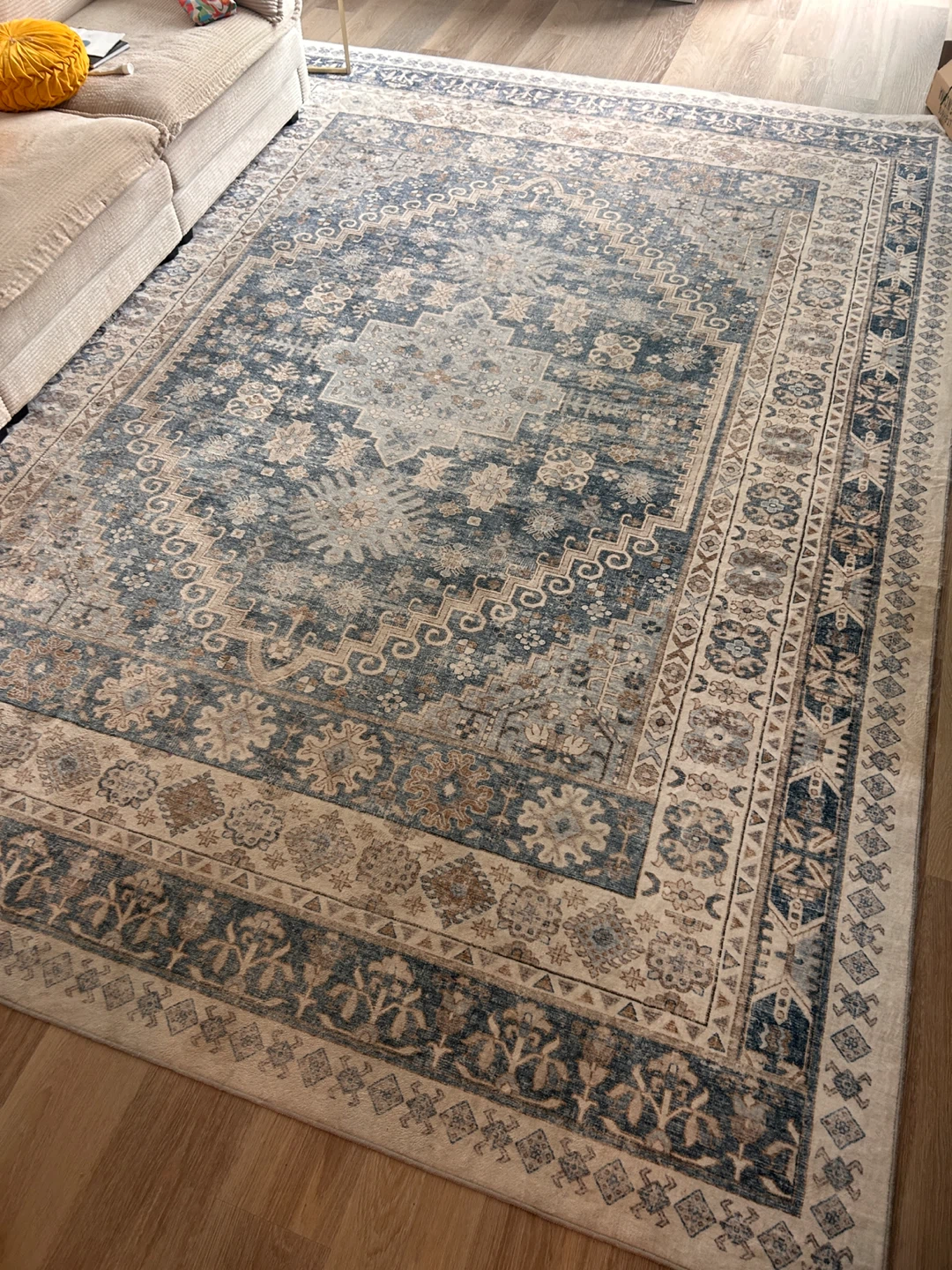 Blue Area Rug - 9ft by 12ft (108" x 144") - photo 3