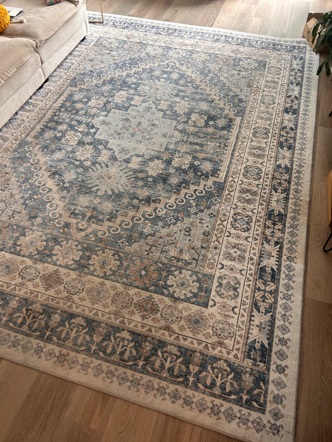 Blue Area Rug - 9ft by 12ft (108" x 144") - photo 4