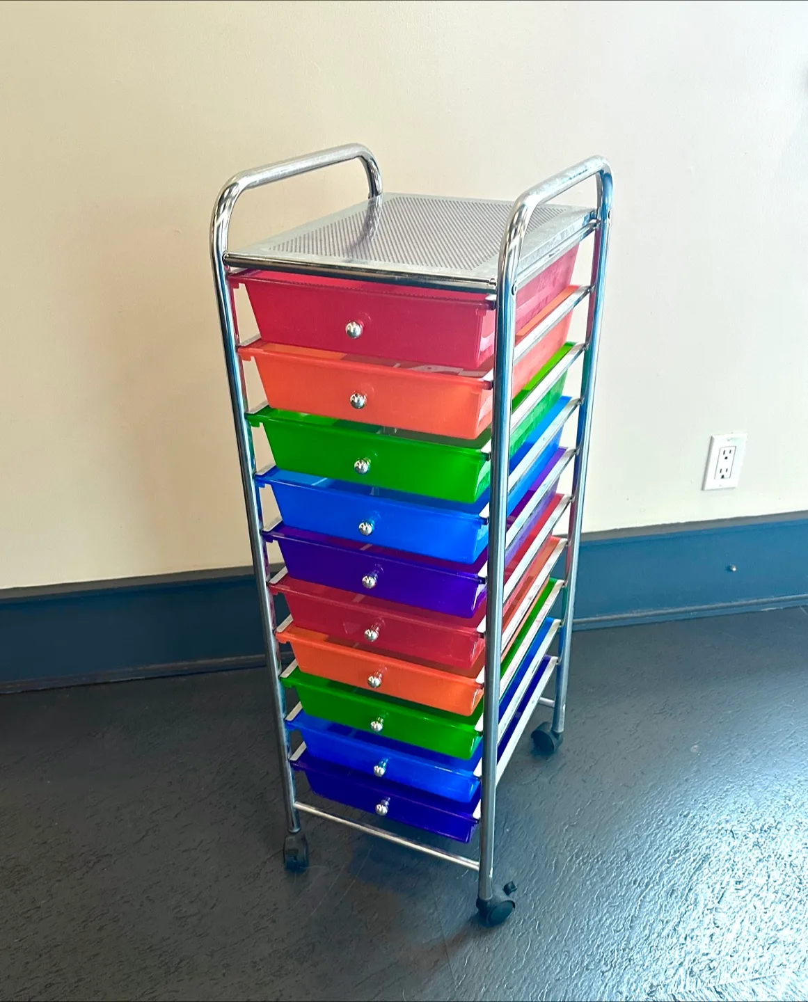 10 drawer colorful utility cart thumbnail