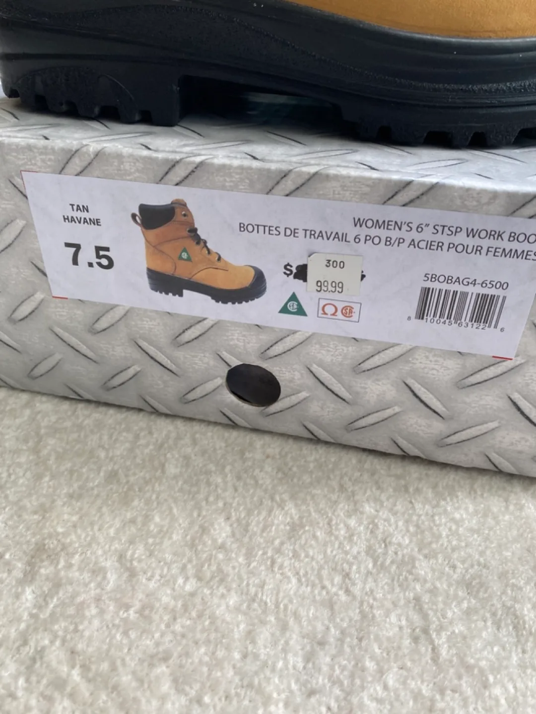 New Size 7.5 Tan Aggressor Women's Work Boots image indicator(4)