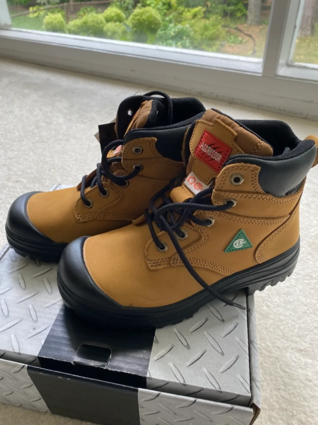 New Size 7.5 Tan Aggressor Women's Work Boots image indicator(3)