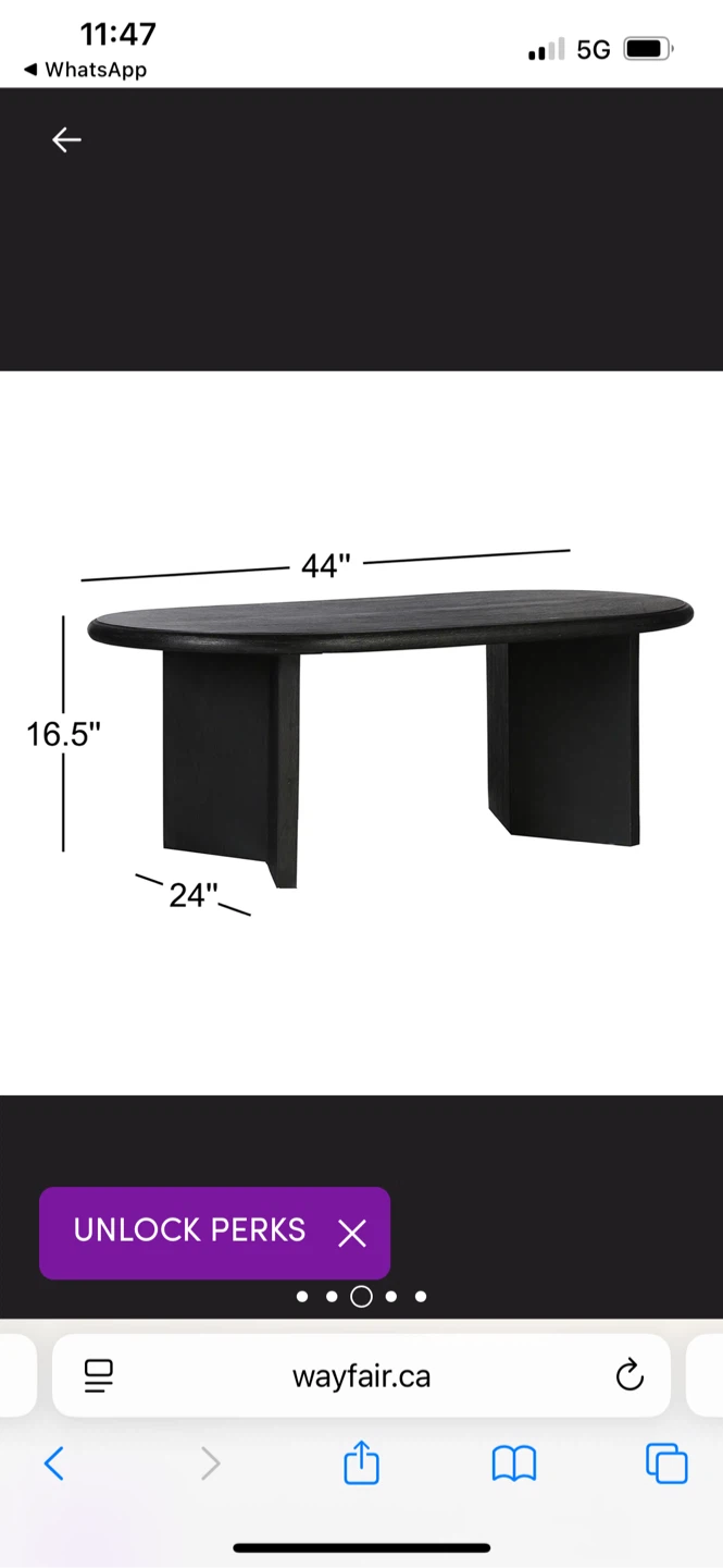 Matte Black 47 Coffee Table - photo 5