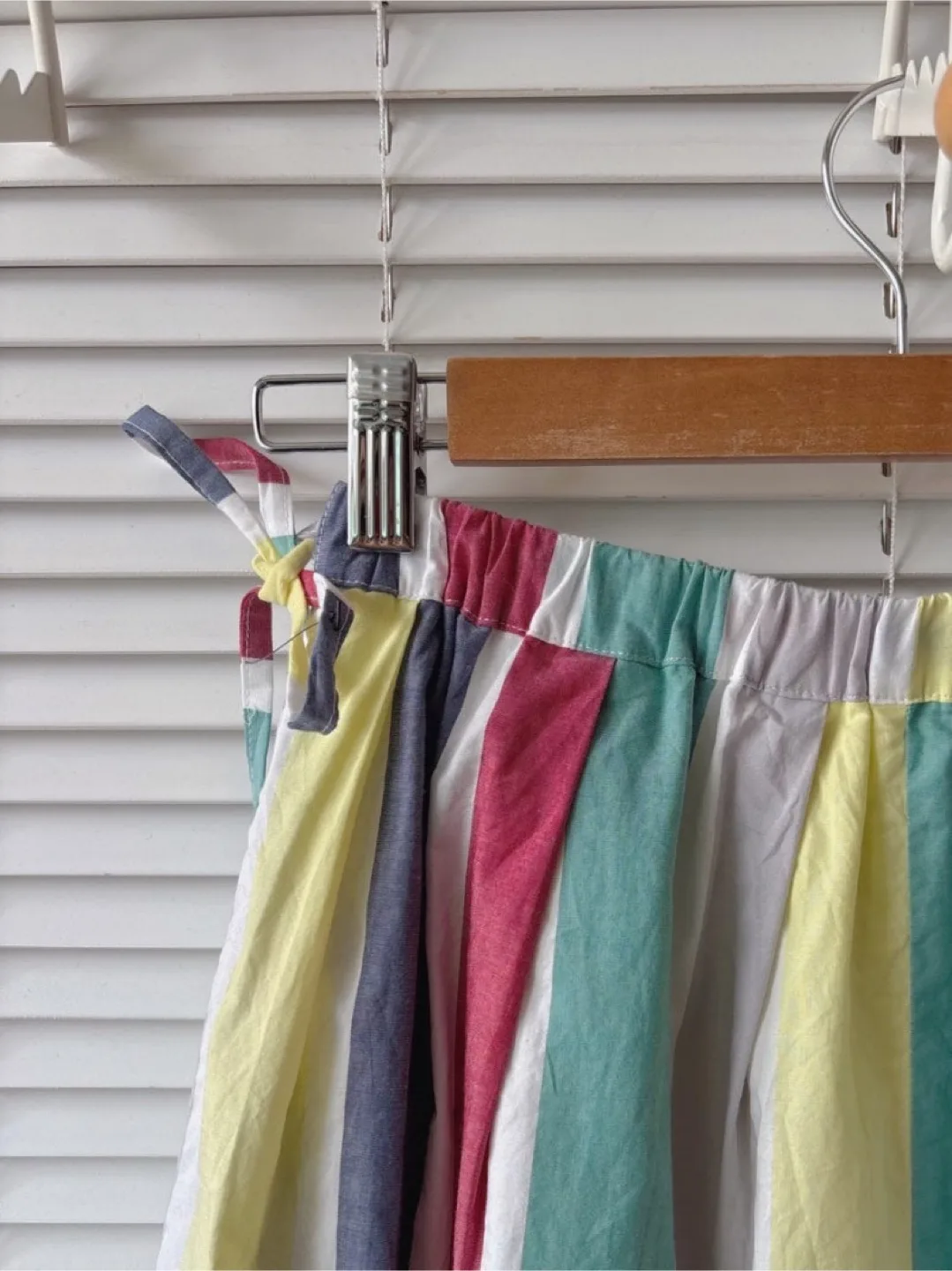 100% Cotton Stripe Midi Skirt image indicator(7)