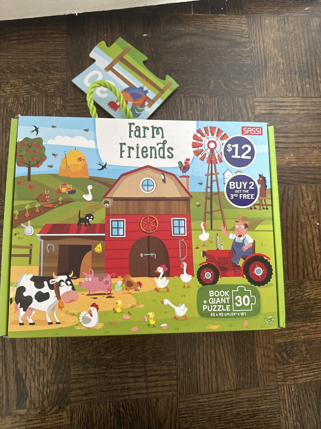 Sassi Farm Friends Giant Puzzle 30pc