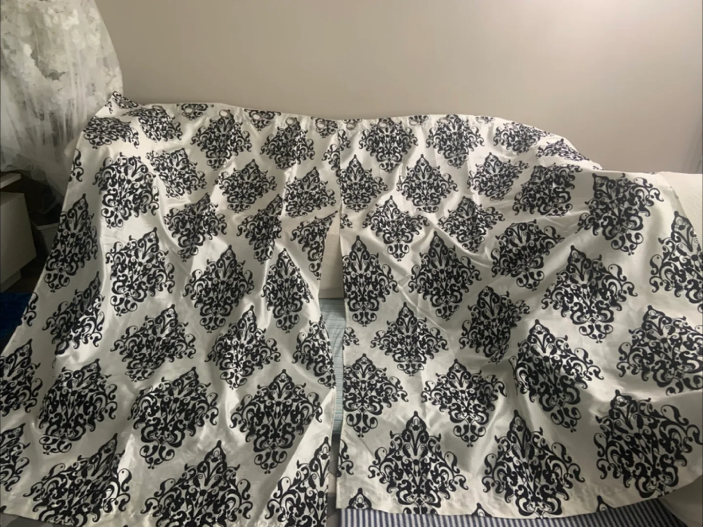 Black & White Patterned Curtain Panels