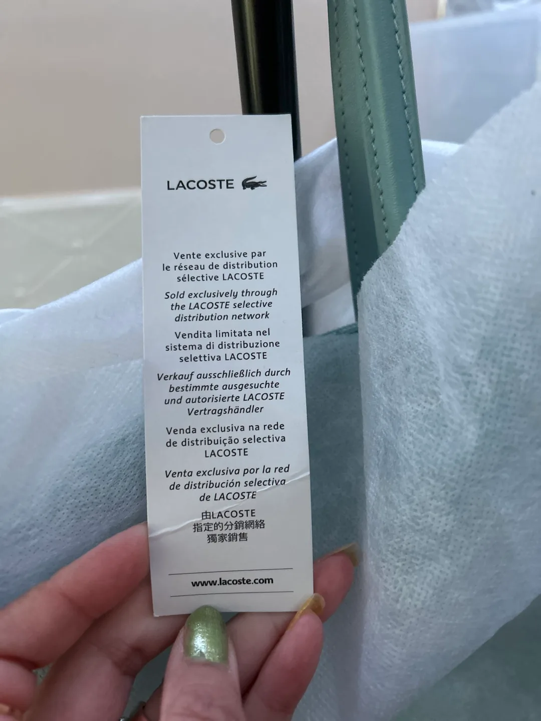 Lacoste Tote Bag - Light Green image indicator(7)