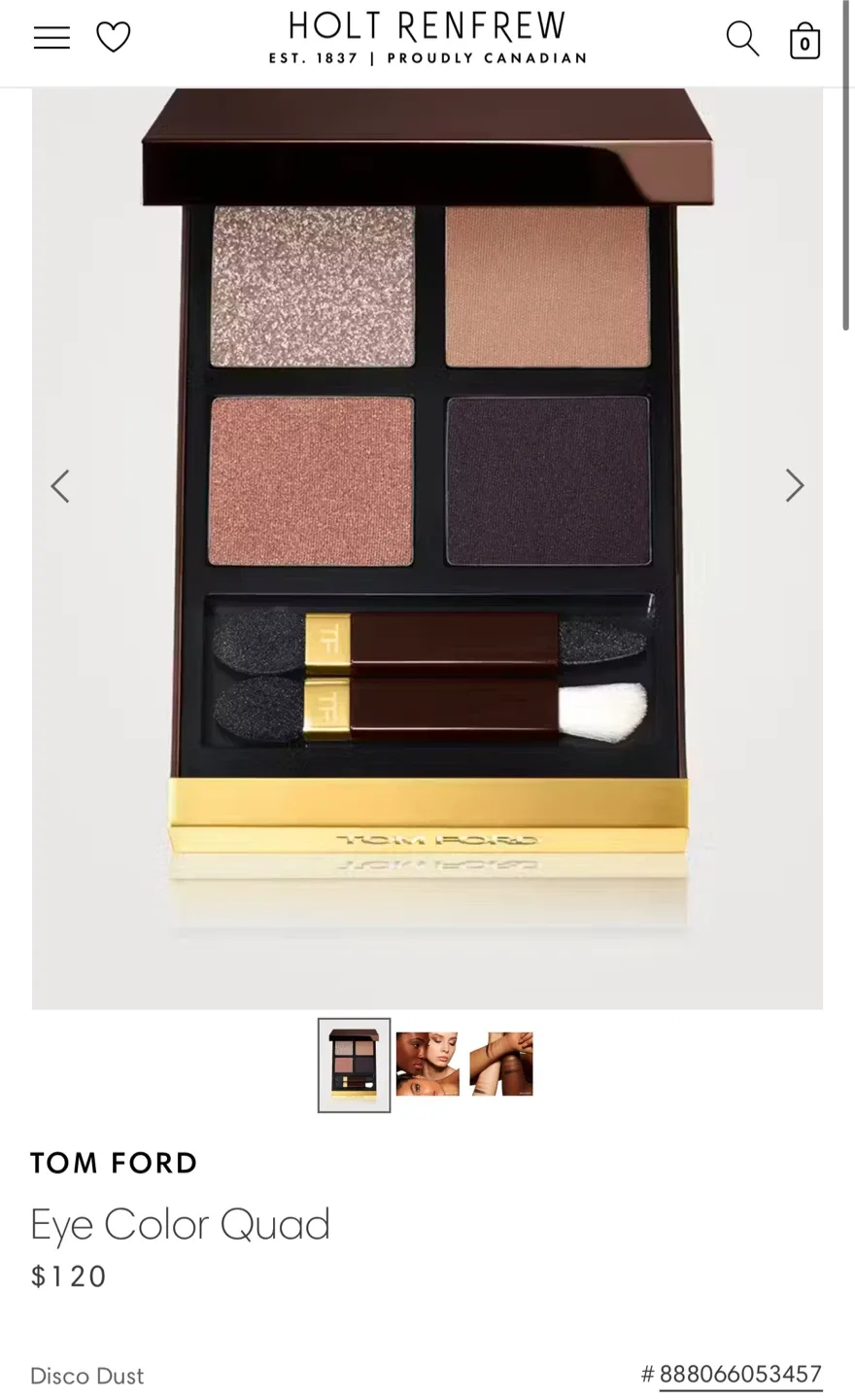 Tom Ford Eye Color Quad - Honeymoon & Disco Dust thumbnail