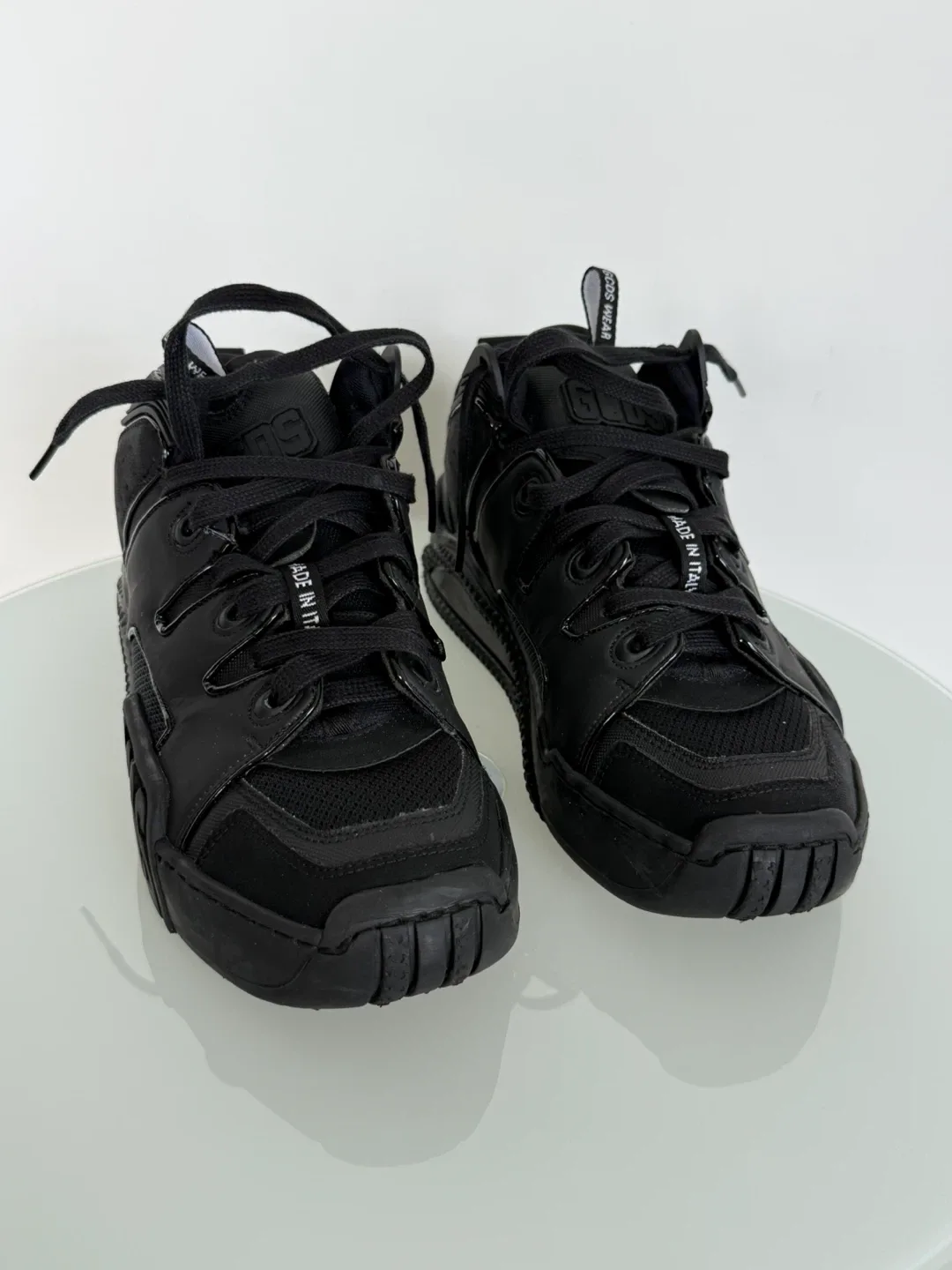 GCDS Black Slim Skate Sneakers by Italy Women image indicator(2)
