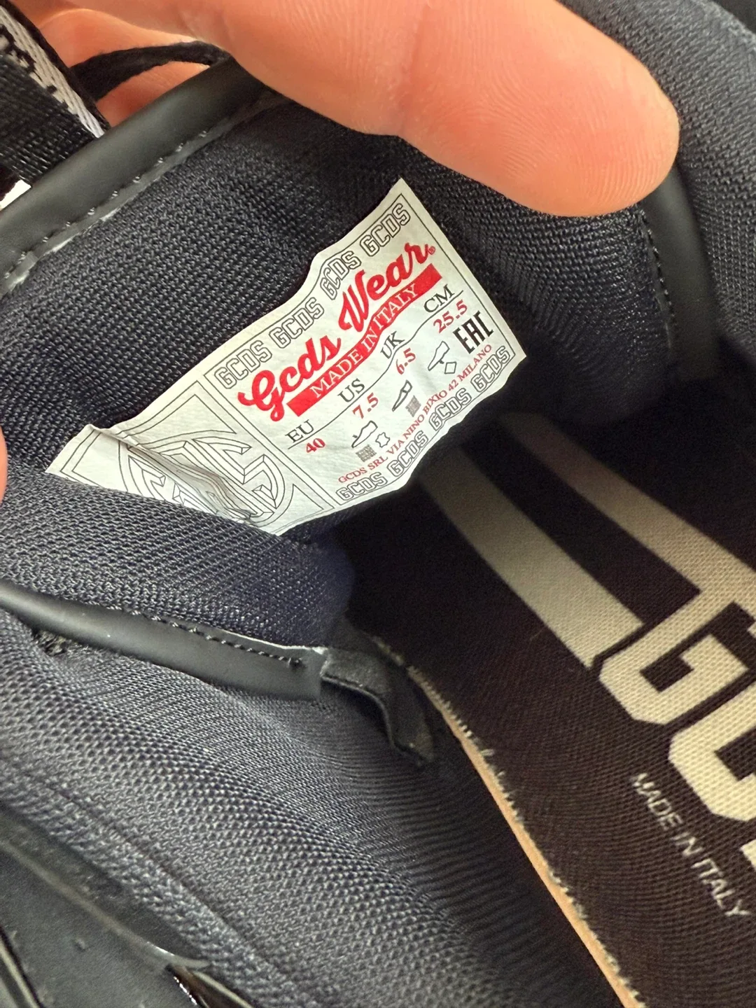 GCDS Black Slim Skate Sneakers by Italy Women image indicator(5)