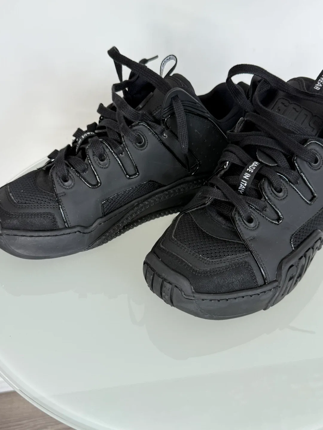 GCDS Black Slim Skate Sneakers by Italy Women image indicator(7)