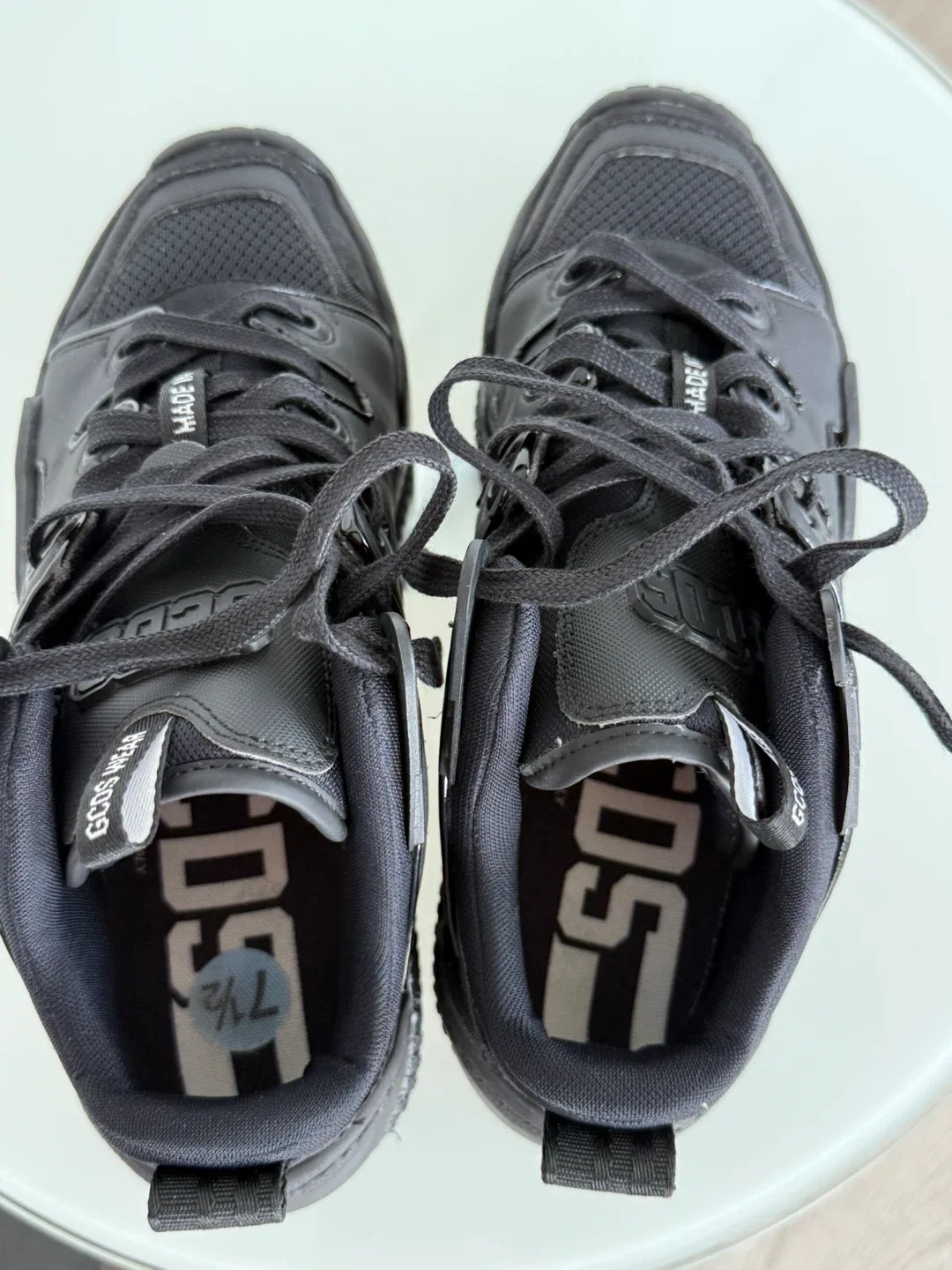 GCDS Black Slim Skate Sneakers by Italy Women image indicator(8)