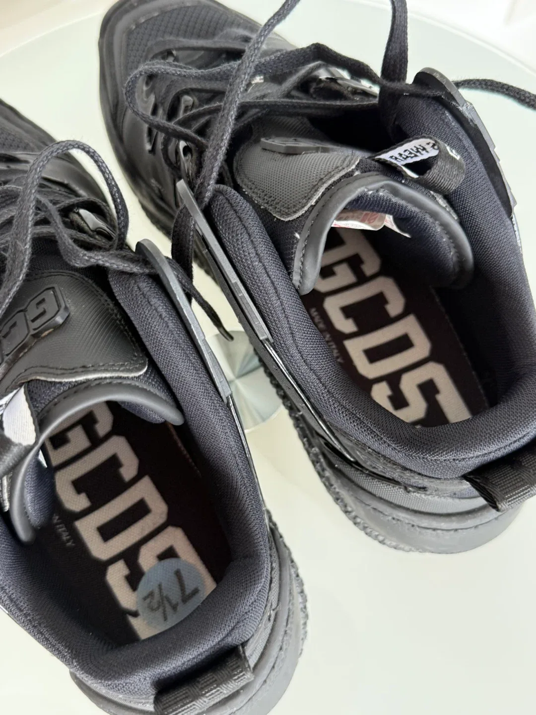 GCDS Black Slim Skate Sneakers by Italy Women image indicator(9)