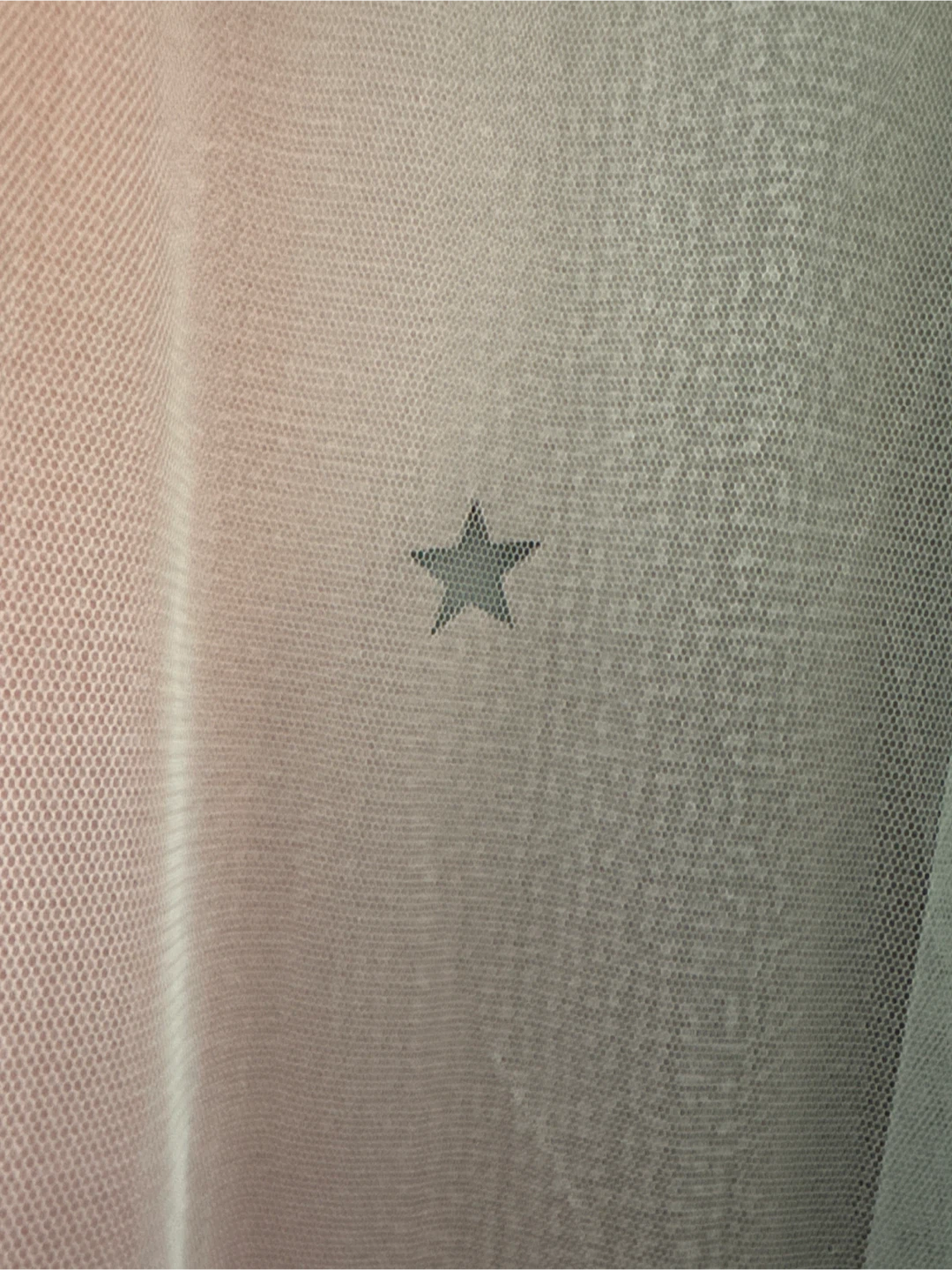 Pink & Grey Star Sheer Curtains - photo 2