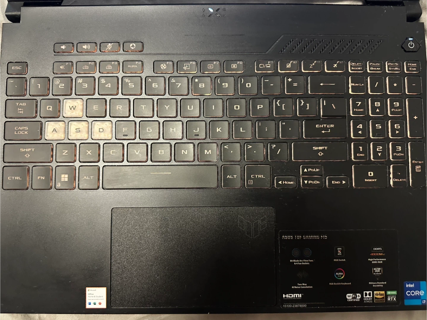 ASUS TUF Gaming F15 Laptop - Minor Scratches - photo 2