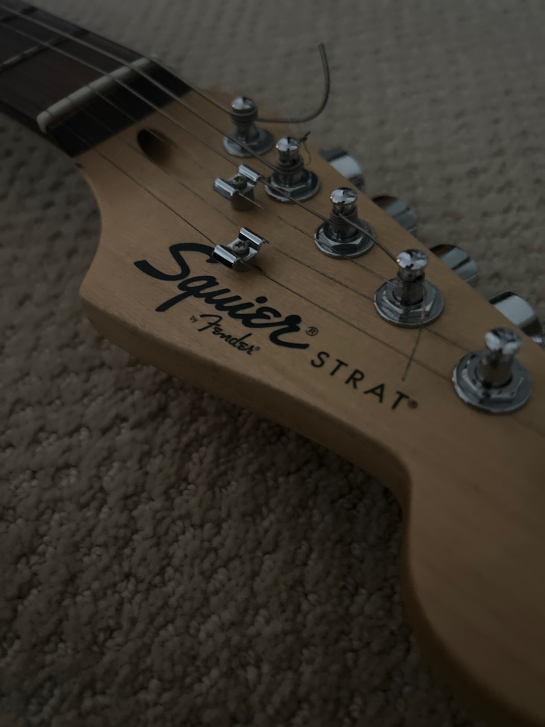 Squier by Fender Strat Electric Guitar and capo - photo 4