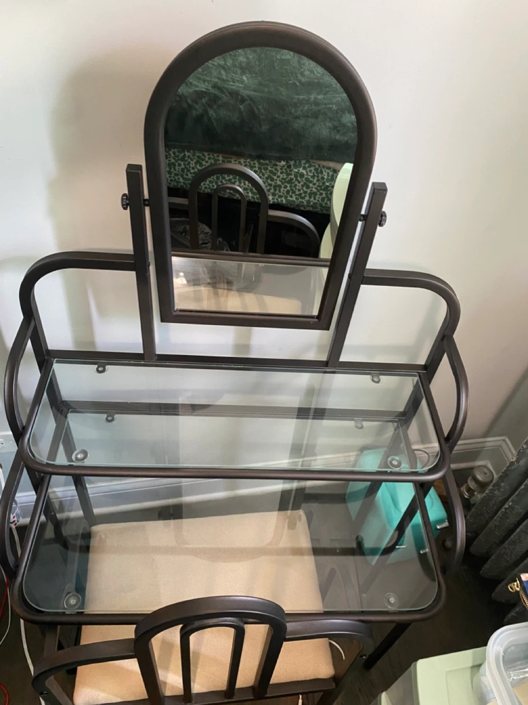 Vanity Table with Mirror and Chair - photo 3