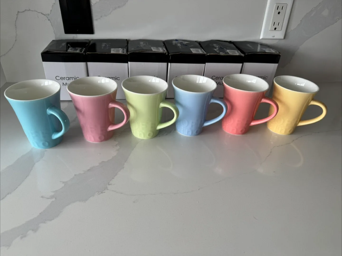 Ceramic Mugs - Hosh Classic- Set of 6, Pastel Colours image indicator(3)