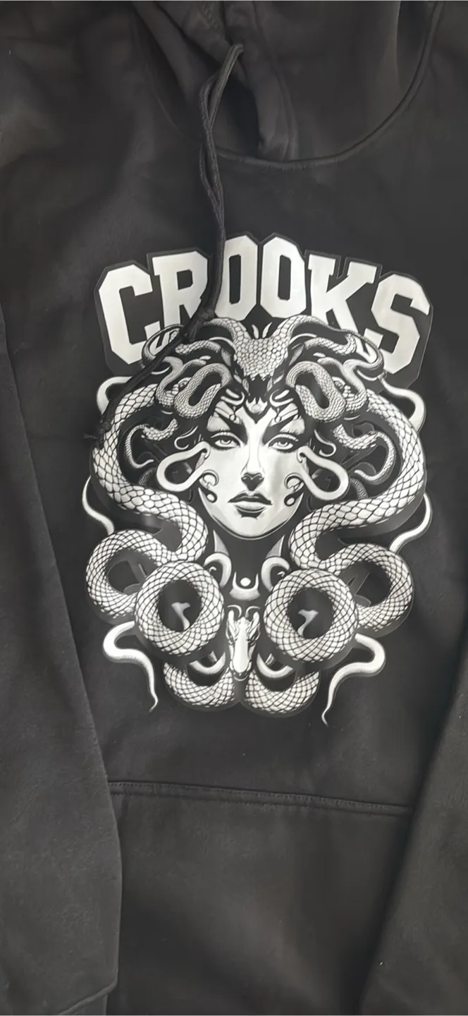 Crooks & Castles Black Hoodie & Sweatpants Set image indicator(4)