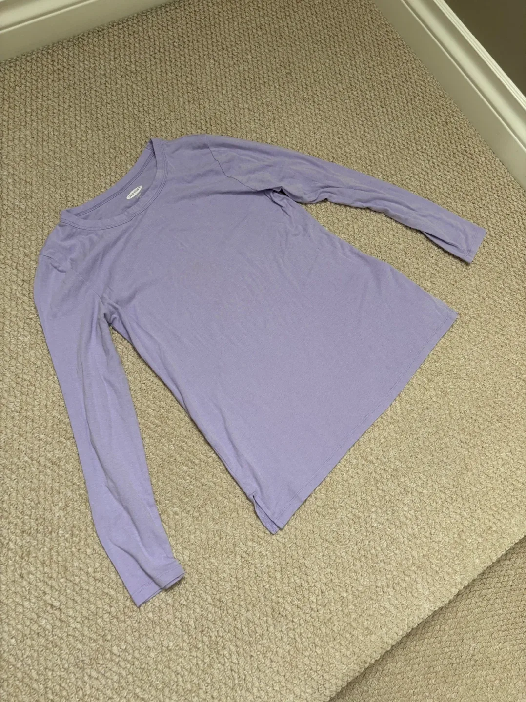 Old Navy Girls Purple Long Sleeve Top - SMALL (BRAND NEW) image indicator(2)