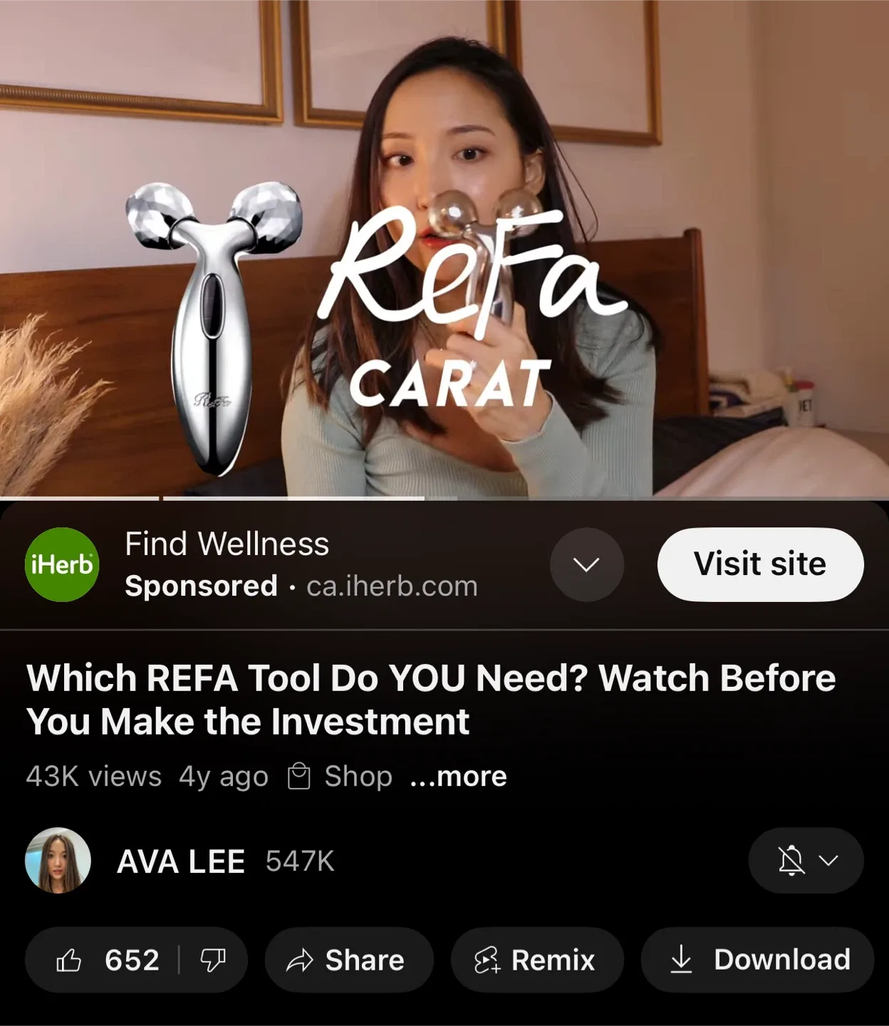 Popular ReFa Carat Face & Body Roller for slim face thumbnail