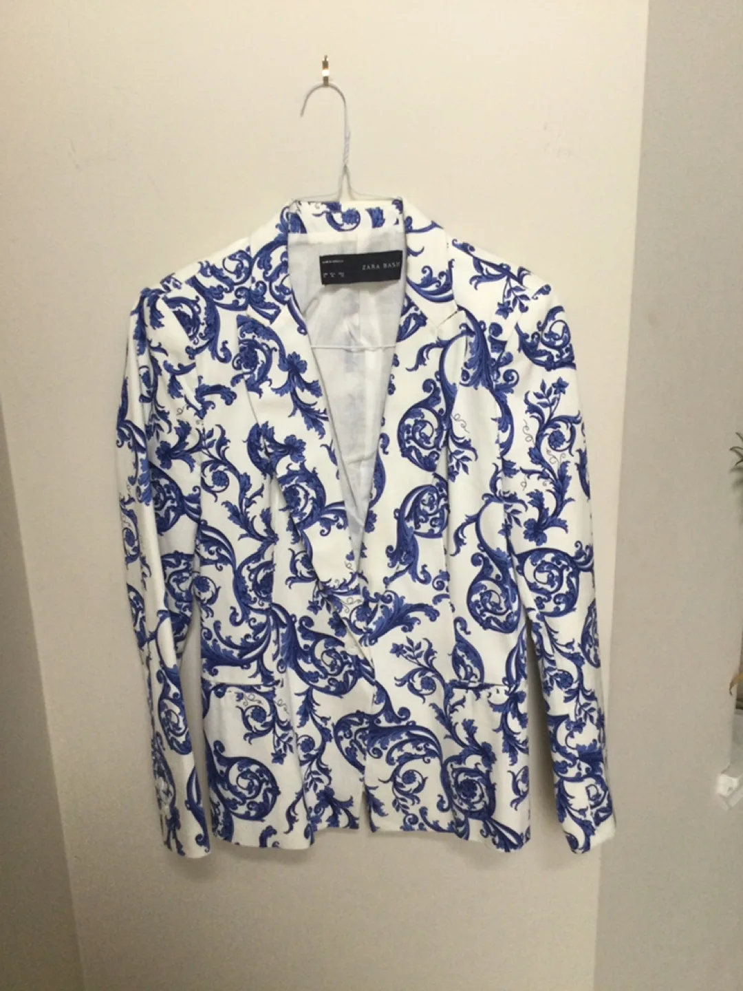 Ladies Zara  Blazer - Blue & White - XL thumbnail