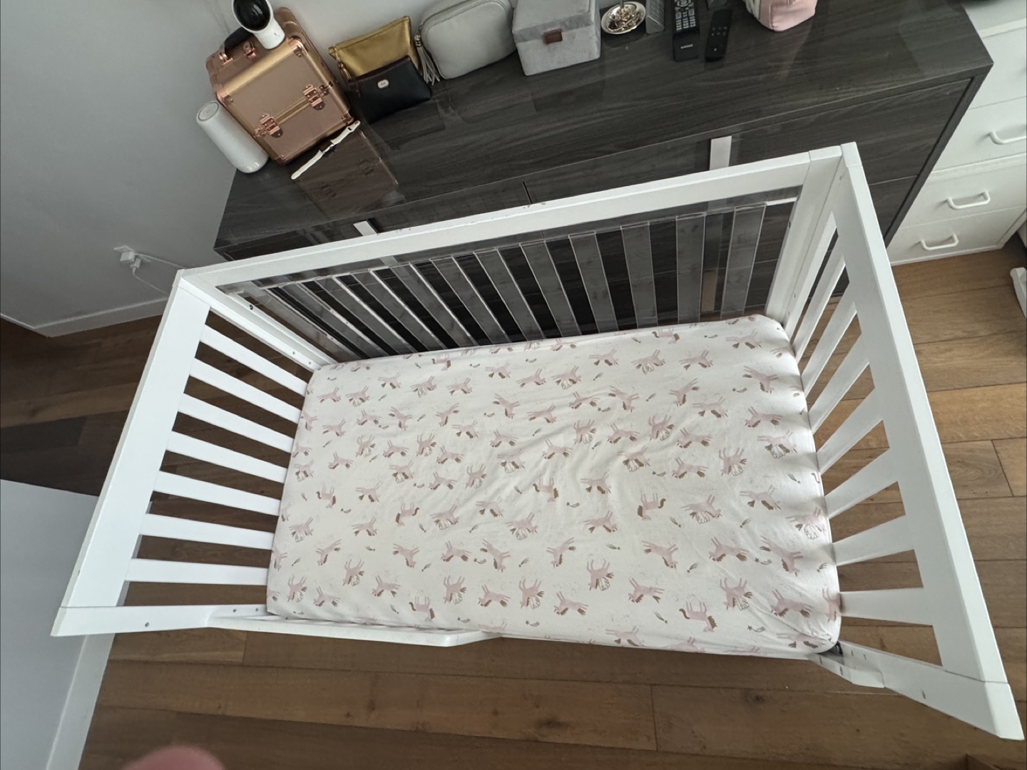Baby crib and mattress