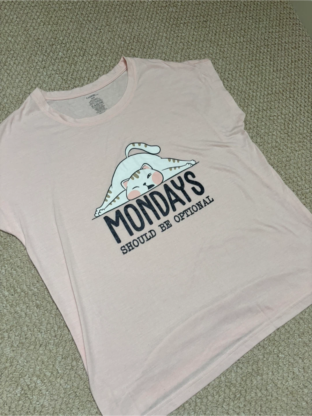 George Women's Pink Cat Graphic Tee - MEDIUM (BRAND NEW) - photo 2