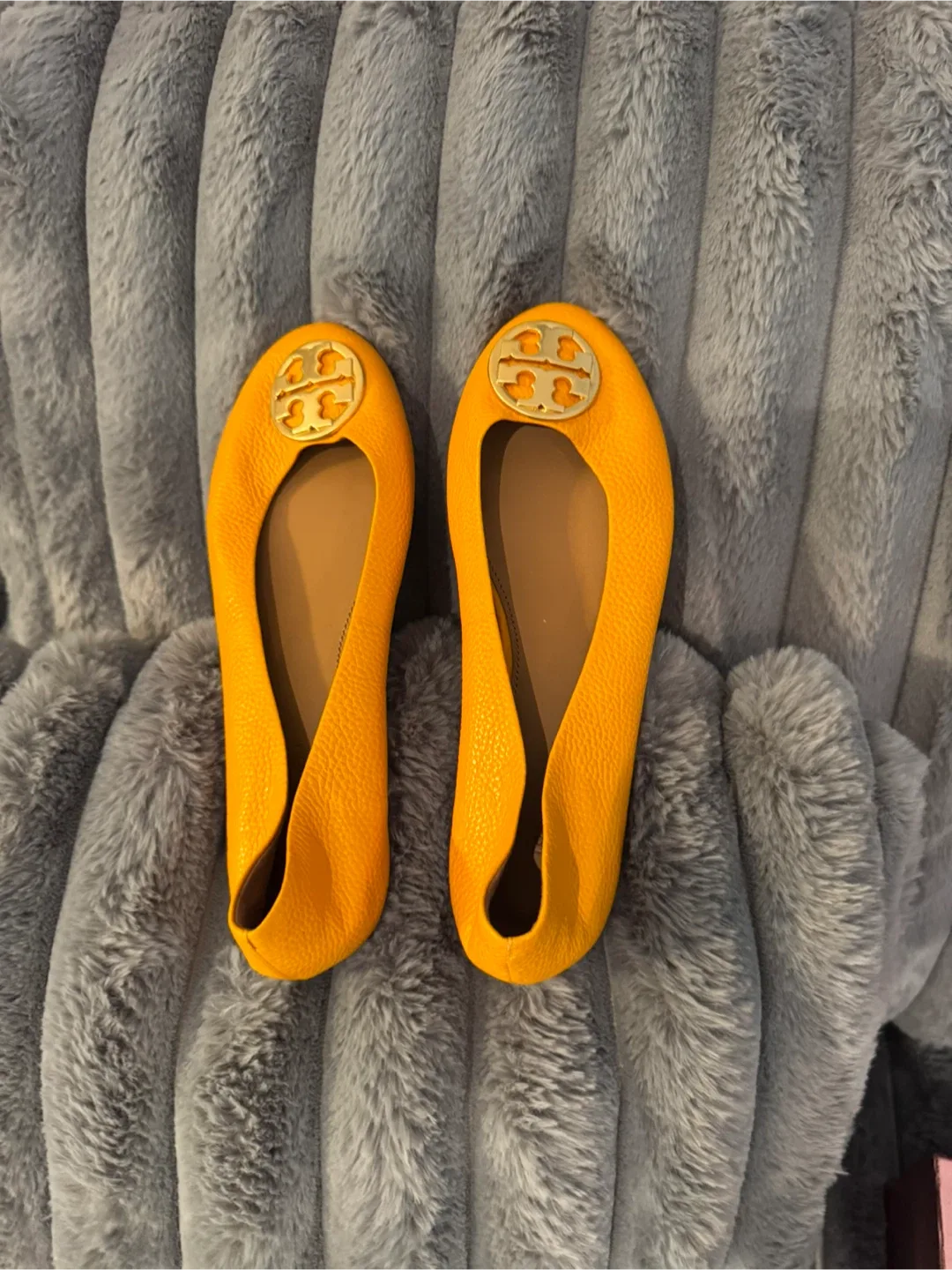 Tory Burch orange leather Flats (Size 7) thumbnail