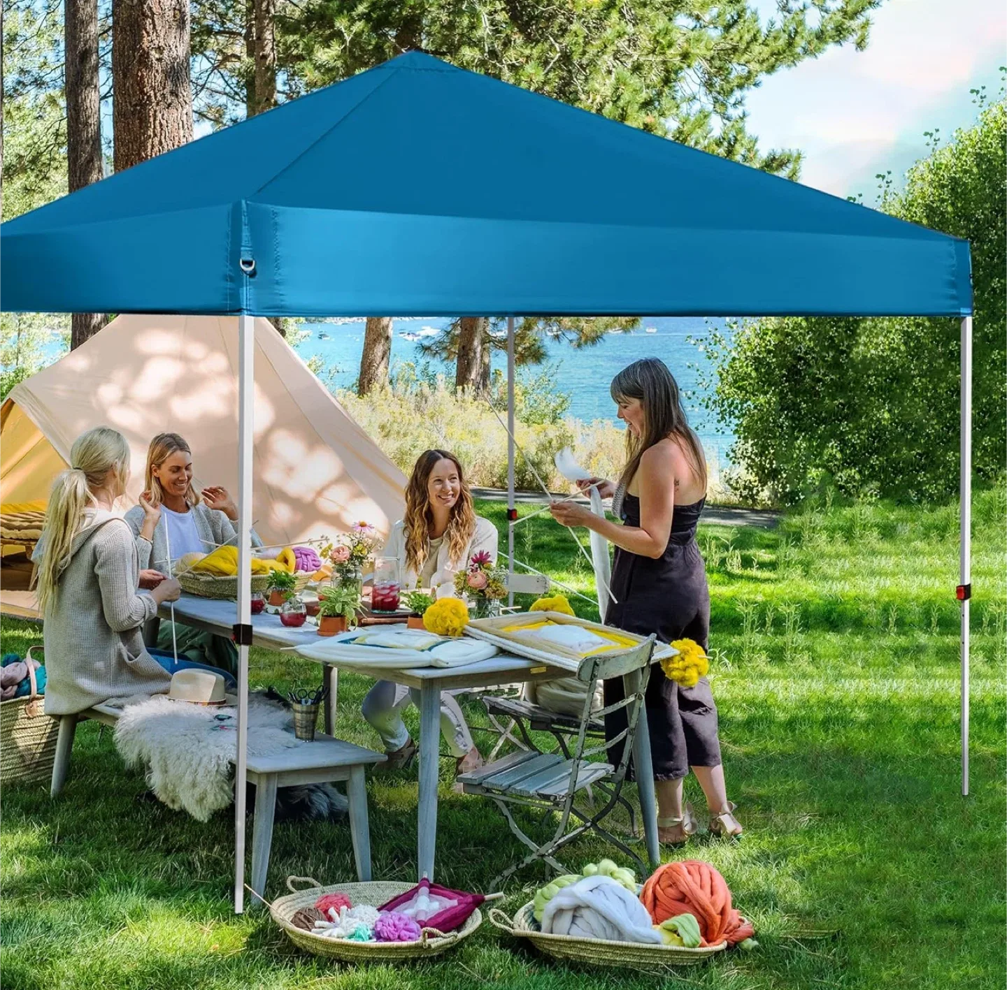 Pop Up Canopy Tent 8X8 FT, Easy Set-up Sade, Instant Shelter w/C thumbnail