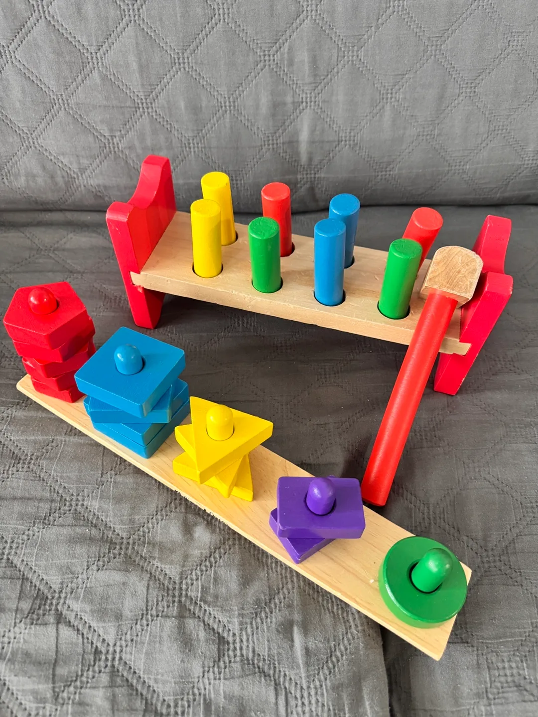 Wooden Hammering and Shape Sorting Toy thumbnail