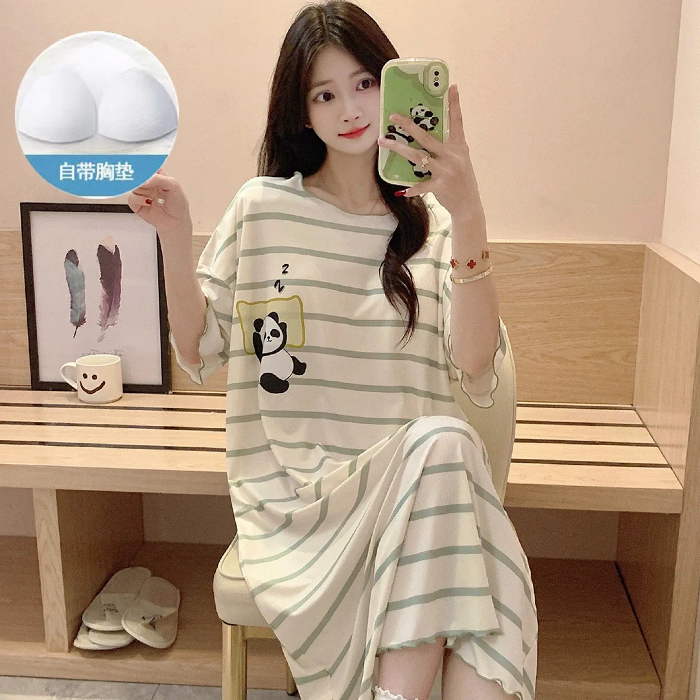 Women's Pajama Dress image indicator(4)