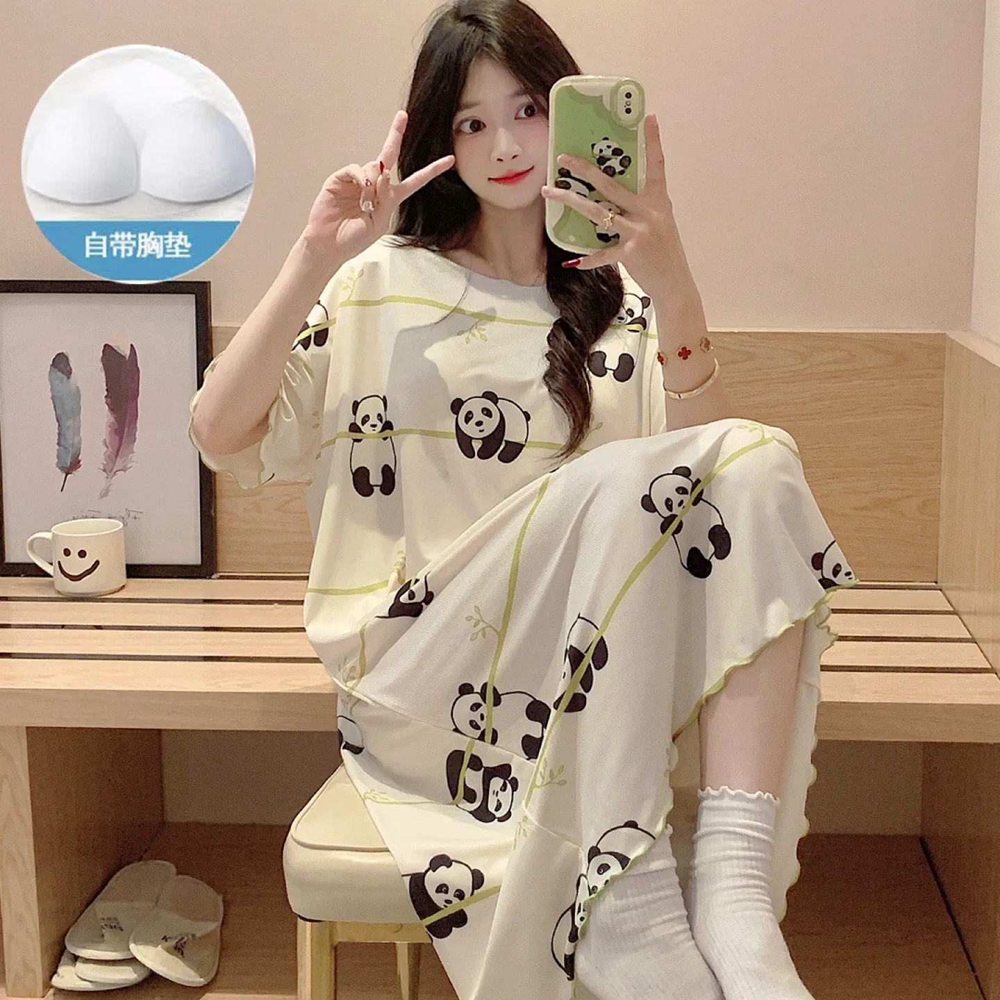 Women's Pajama Dress image indicator(3)