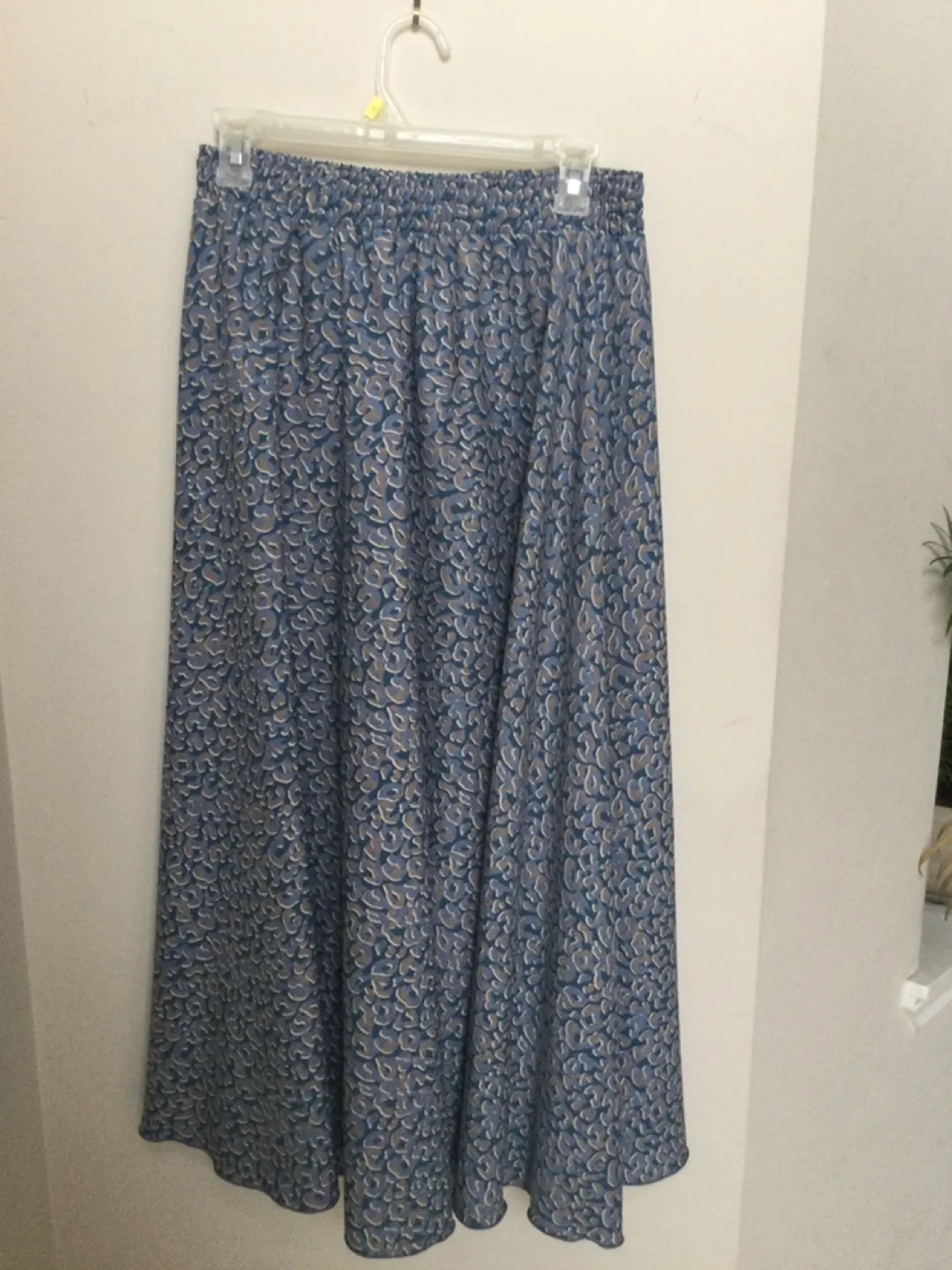 Ladies Patterned Midi Skirt - Blue size medium thumbnail