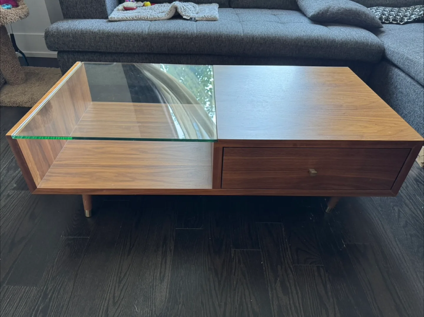 Wood & Glass Coffee Table image indicator(2)