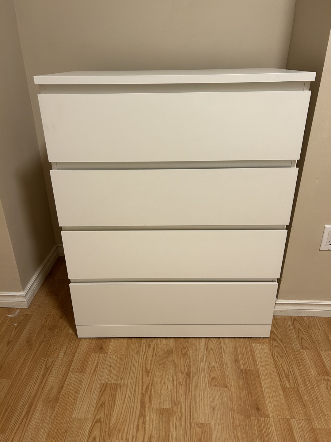 IKEA Malm White 4-Drawer Dresser
