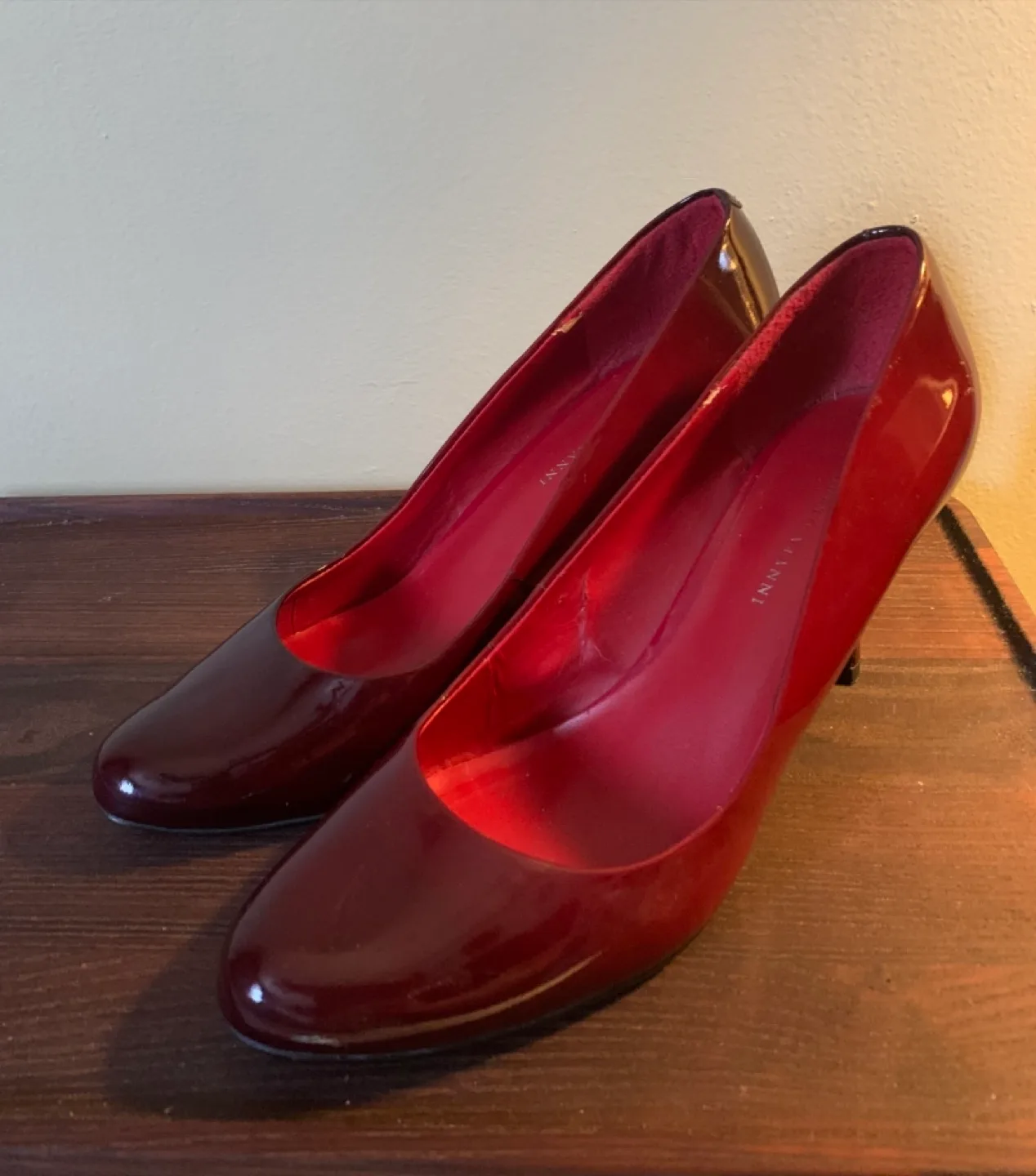Red Patent Leather Heels - Size 39 thumbnail