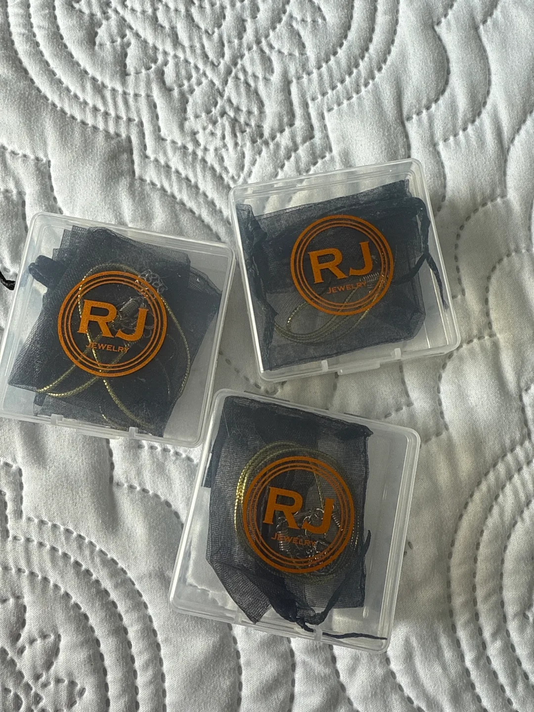 RJ Jewelry gold necklace, new thumbnail