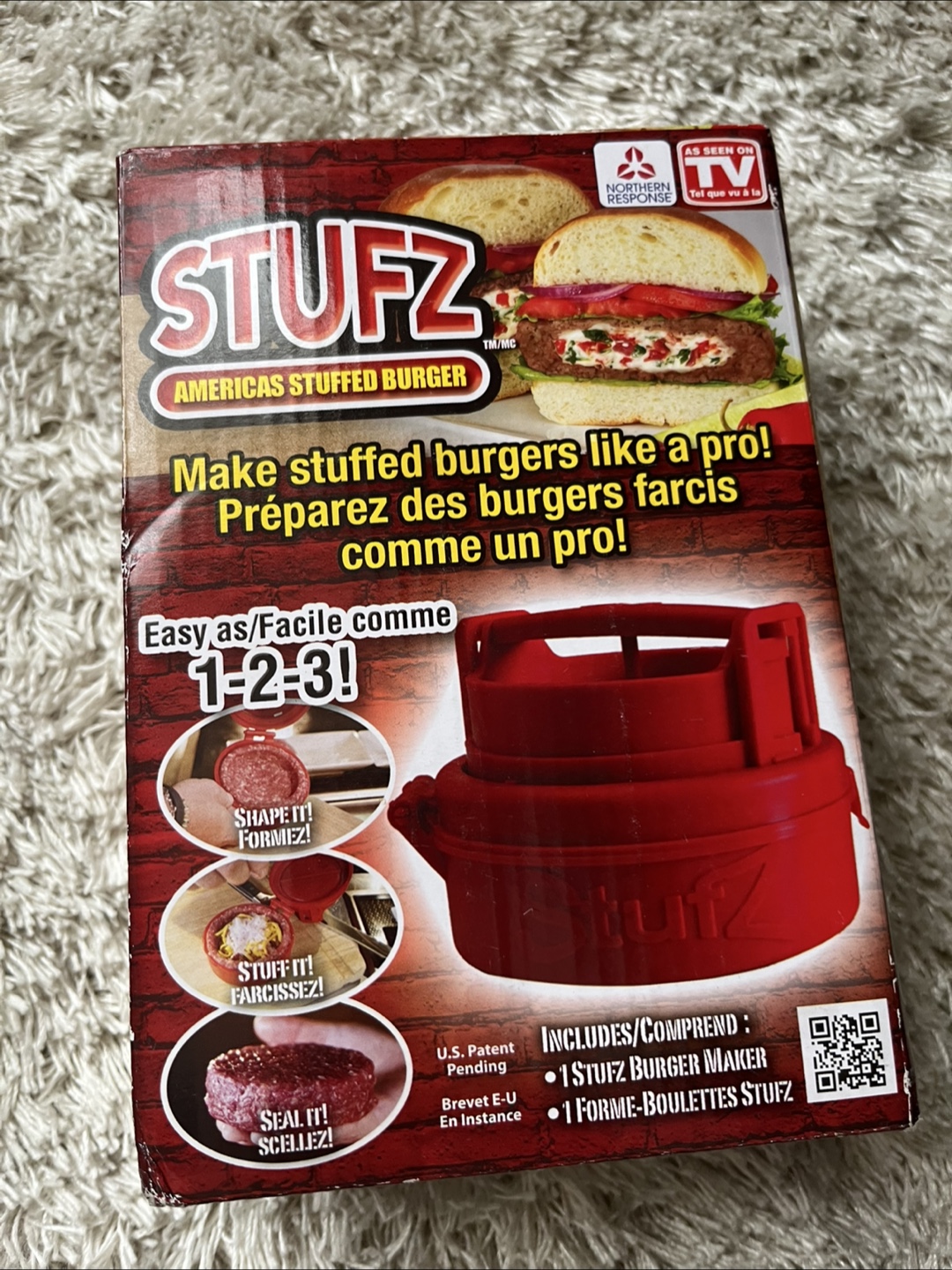 Stufz Americas Stuffed Burger Maker