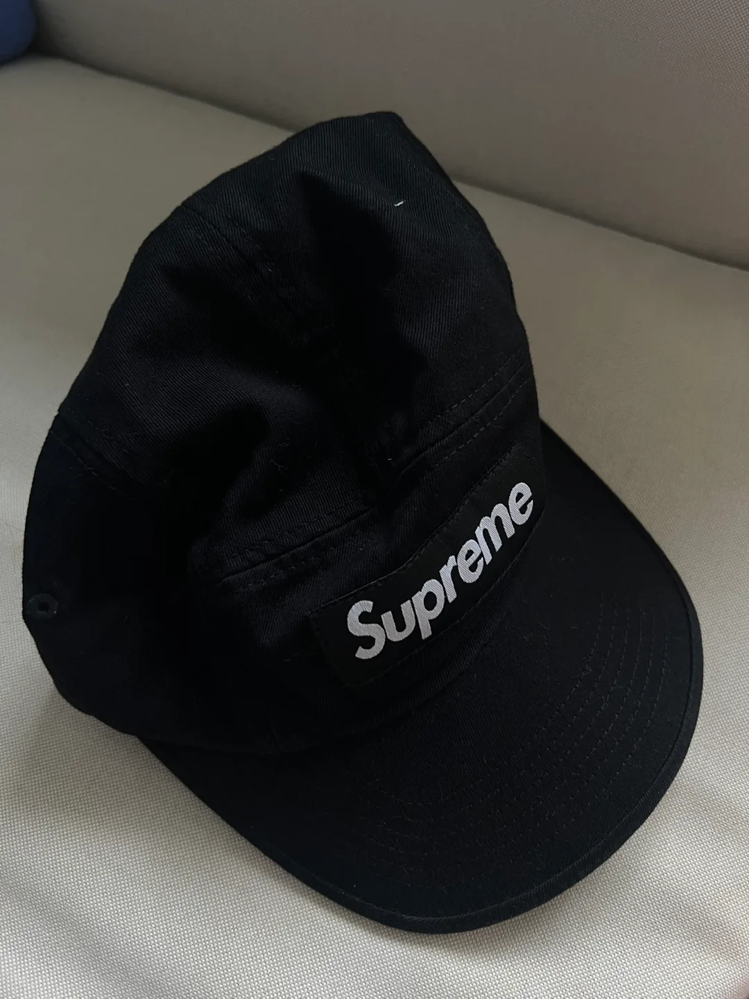 Supreme Camp Cap - Black thumbnail