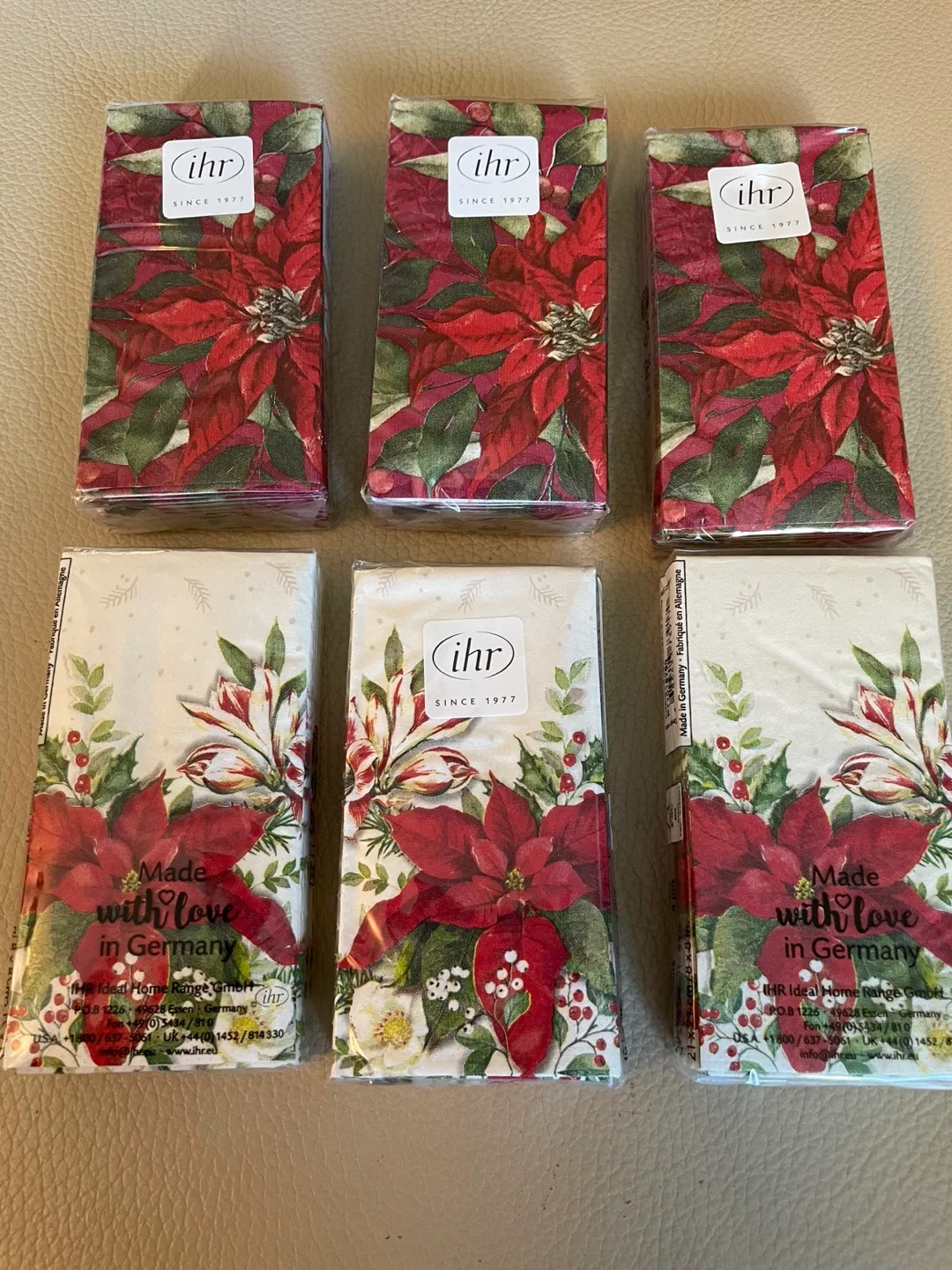 Christmas Pocket Tissues bundle of 6 NEW thumbnail