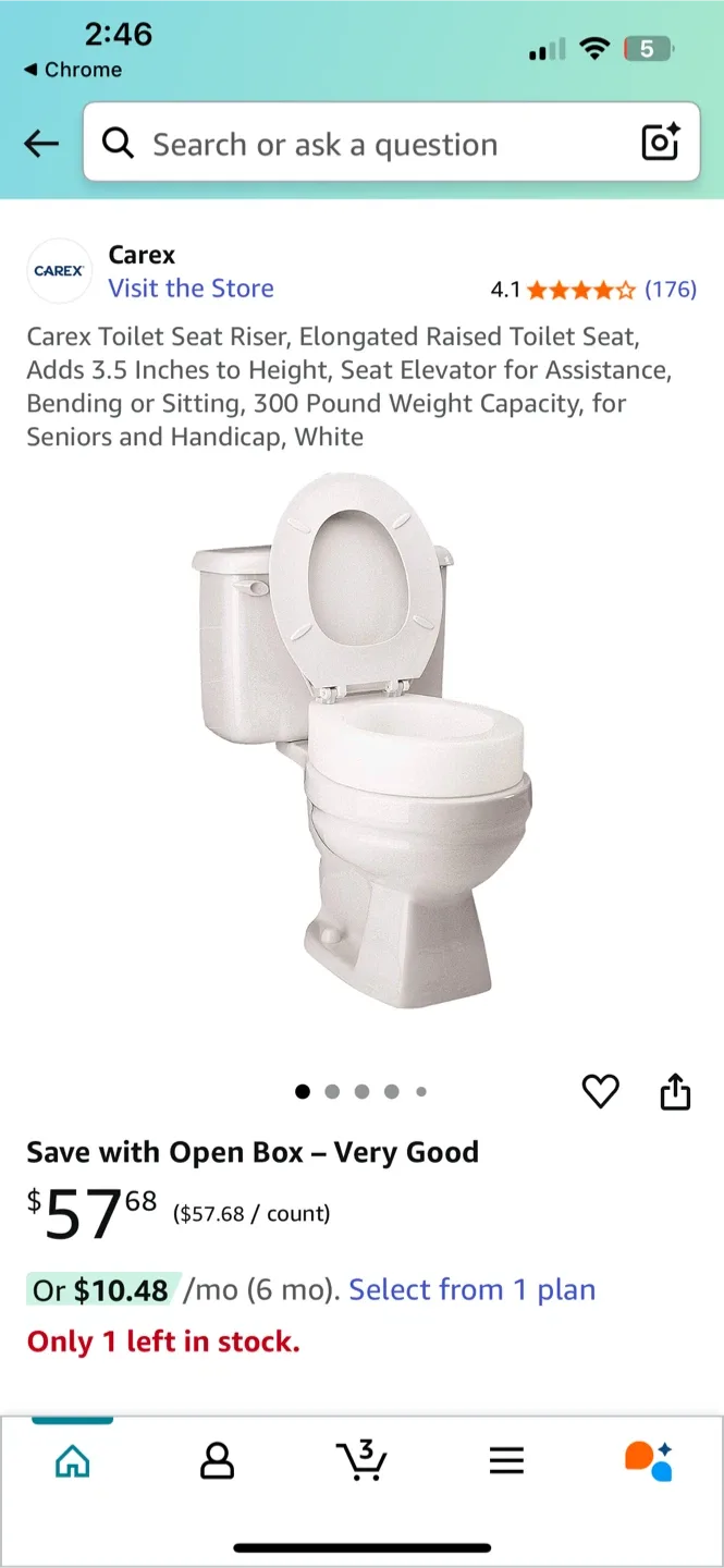 Carex Toilet Seat Elevator/Riser image indicator(5)