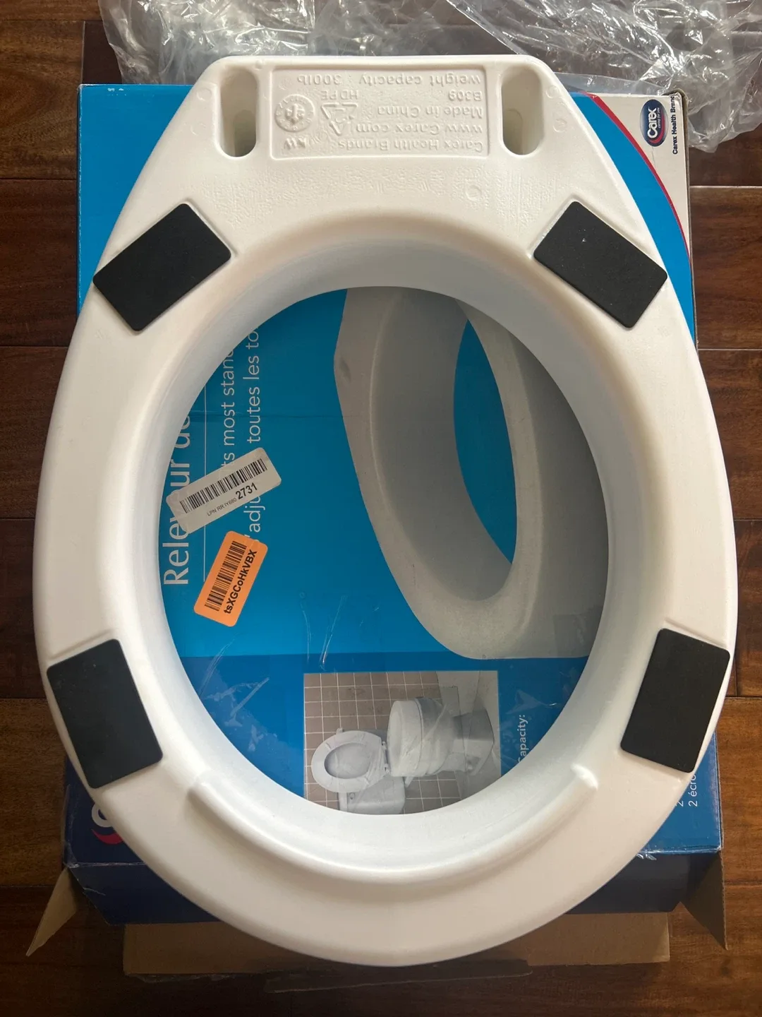 Carex Toilet Seat Elevator/Riser image indicator(4)