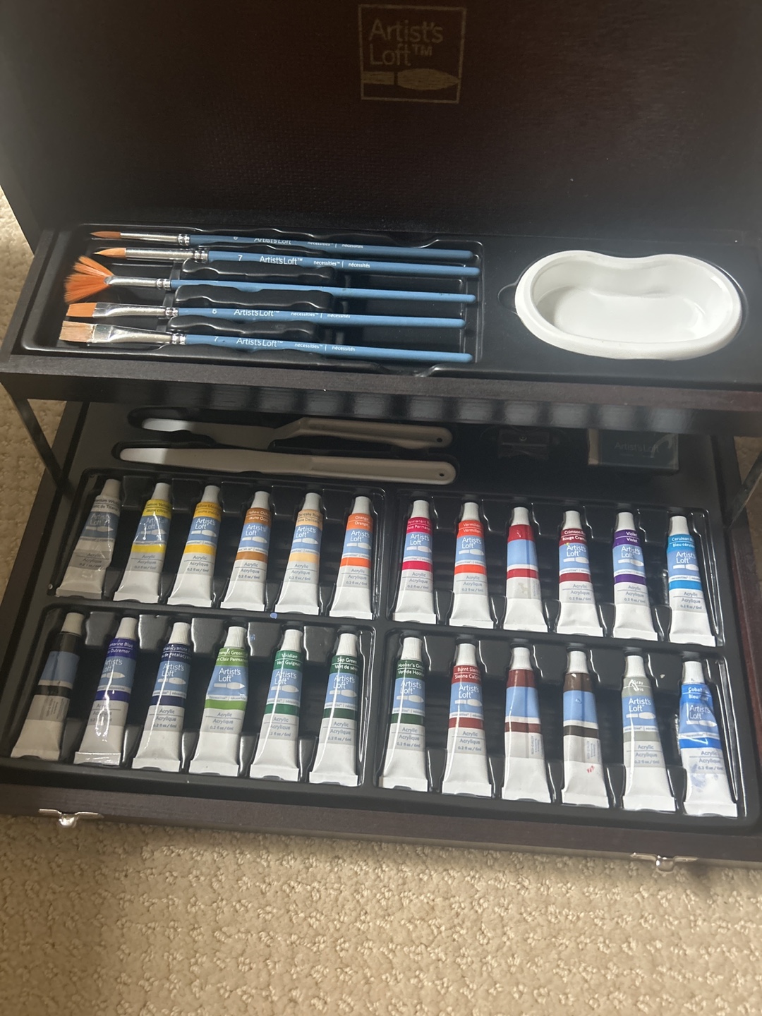 Artist's Loft Easel with Paint & Brushes full paint kit - photo 4
