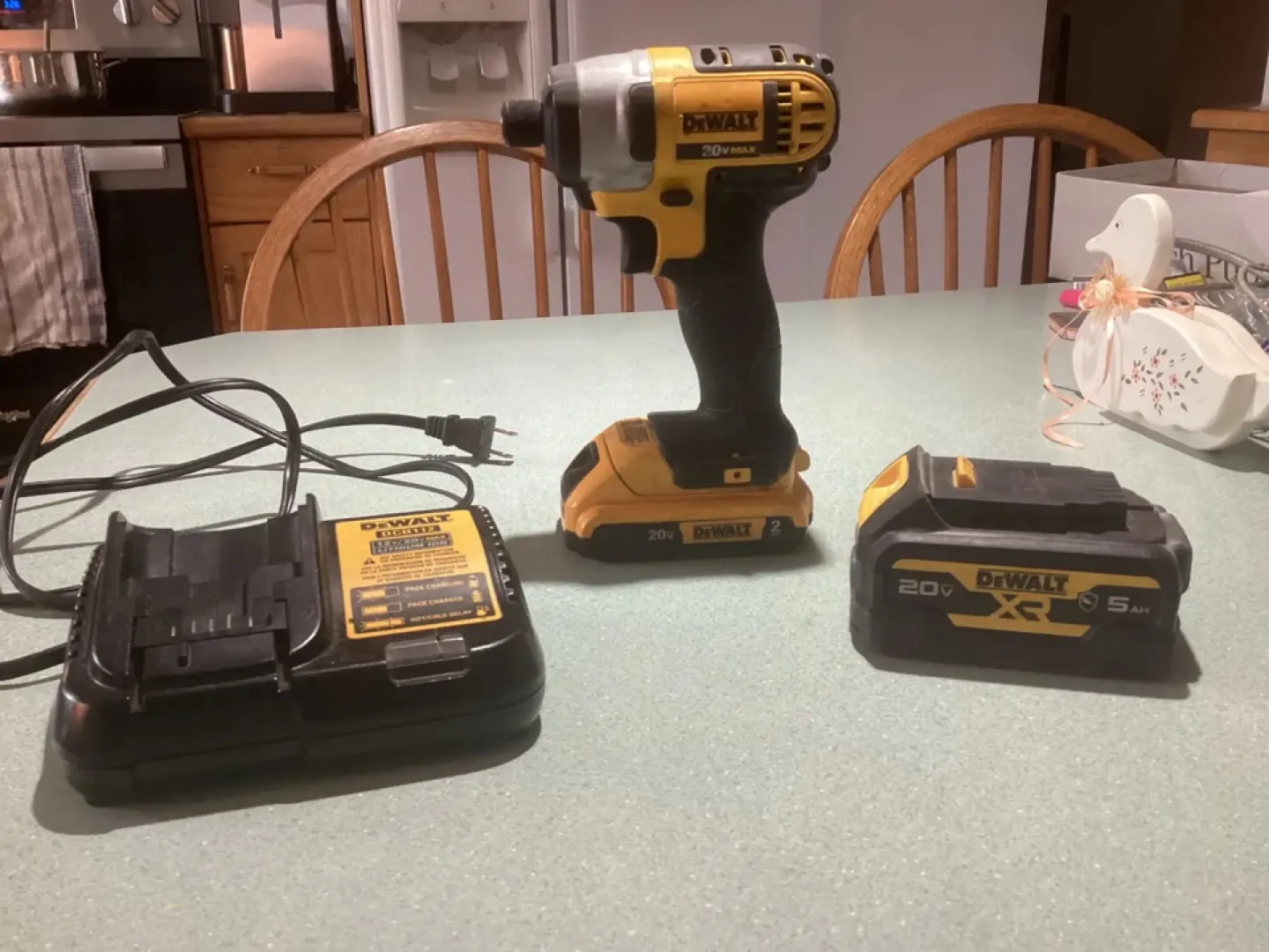 Dewalt 20V MAX Drill & 2AH Battery, 5AH Battery & Charger 🥕 thumbnail