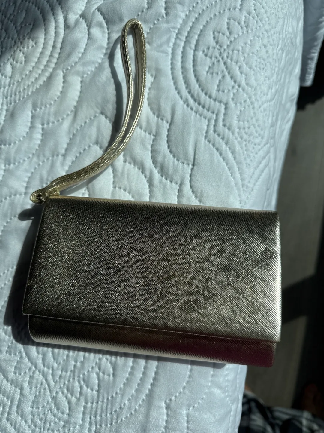 Arden  Gold Clutch Purse thumbnail