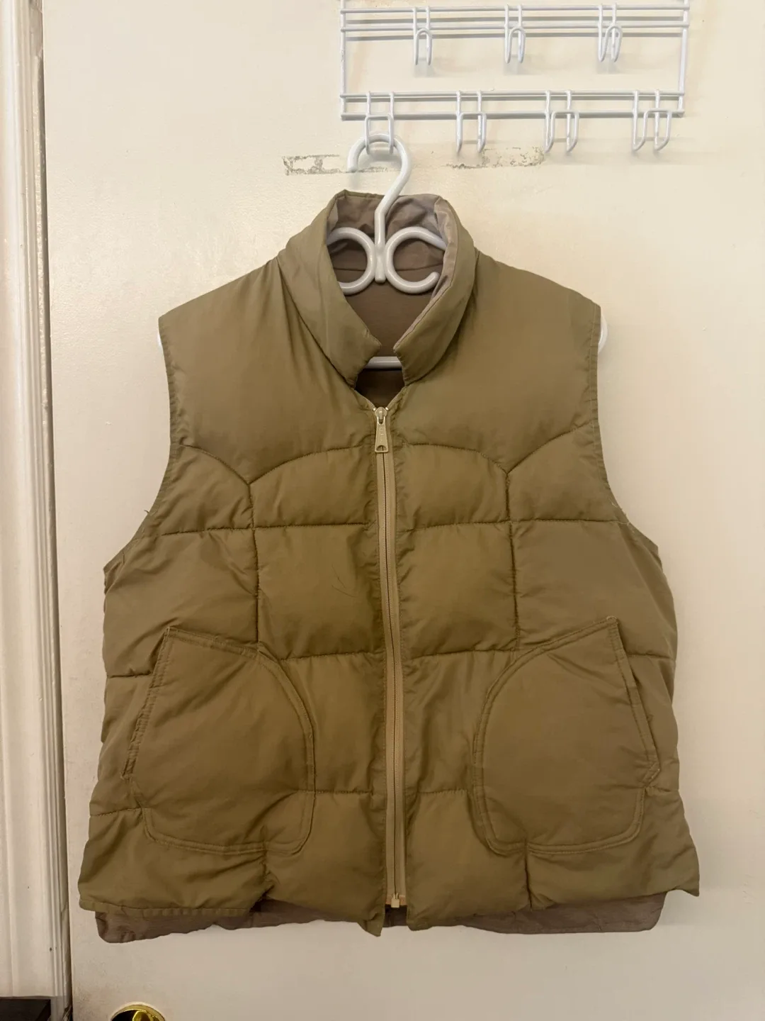 Khaki Puffer Vest