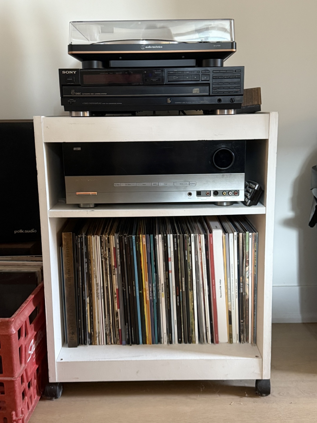 Audio Equipment Rack with Wheels