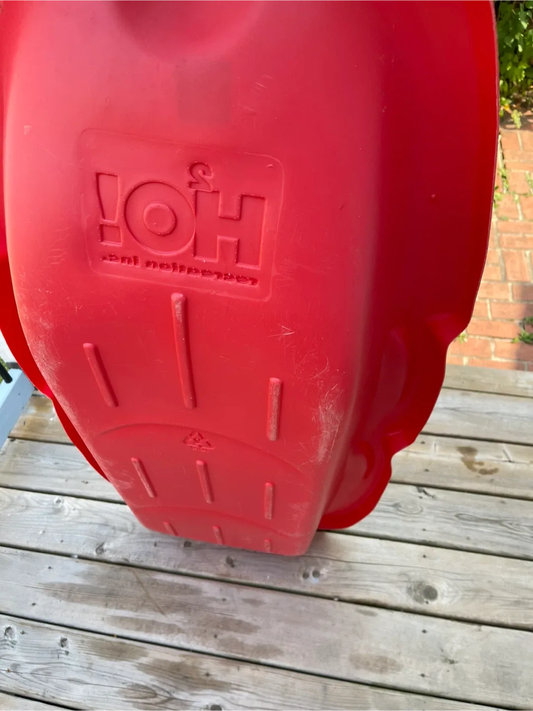 HO! Red Plastic Sled image indicator(4)