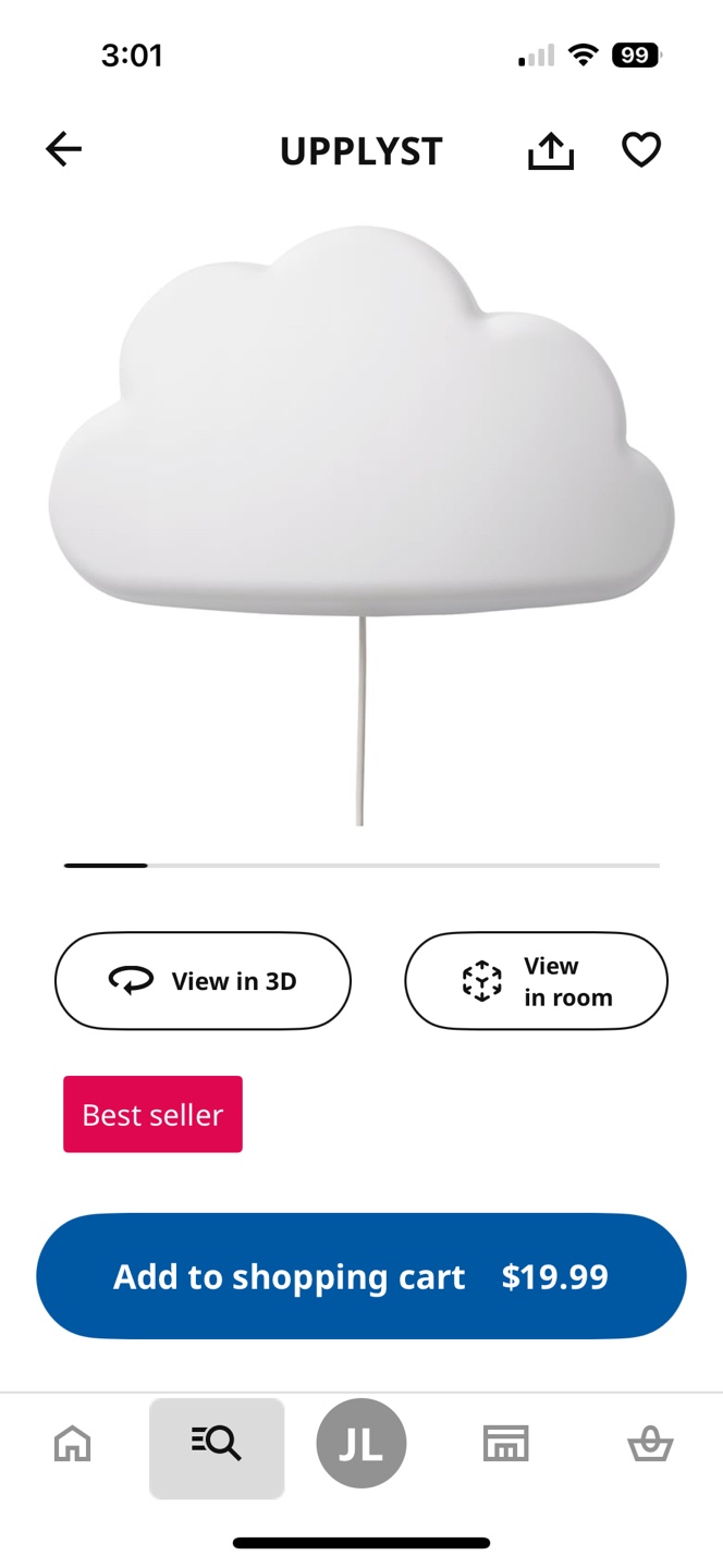 IKEA Upplyst LED Cloud Wall Lamp - photo 4